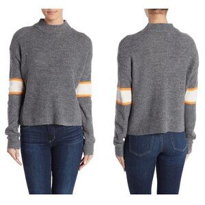 John + Jenn Varsity Stripe Mock Neck Pullover